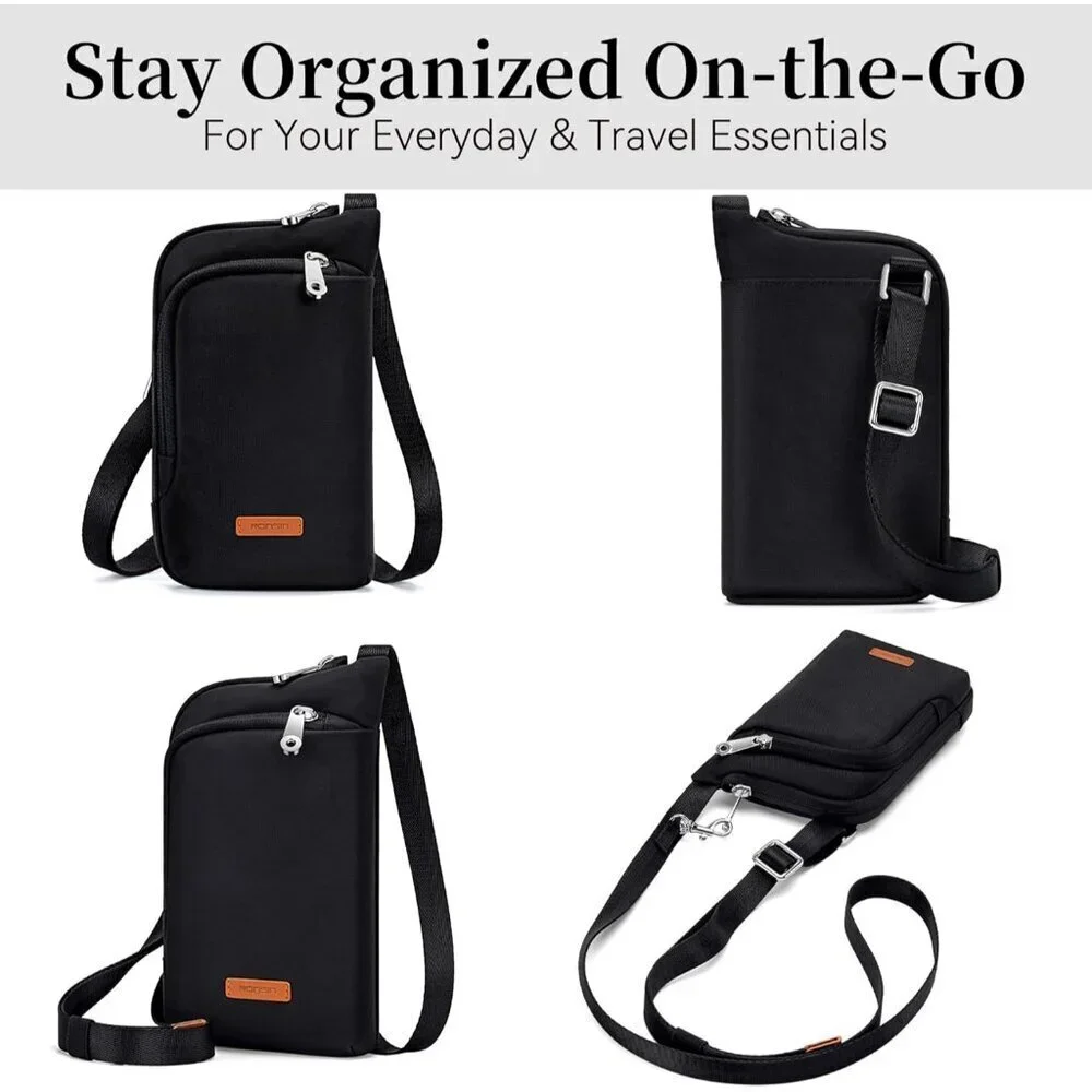 Women Nylon Crossbody Bag Small Travel Purse Wallet Phone Organizer